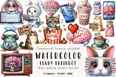50 Mega Clipart Bundle PNG 1000+ Files, Watercolor Sublimation, Digital Download