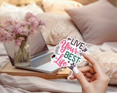 40 Motivational Stickers SVG Bundle Inspirational Sticker Pack PNG Laptop Decals