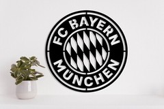 Bayern Munich metal Laser Cut file dxf, svg, eps. ai, pdf, png Ready to cut