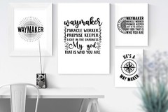 WAYMAKER SVG, Christian SVG Bundle, Scripture Bundle SVG, Bible Verse SVG