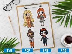 Princess Halloween Svg, Bundle Halloween, halloween characters file