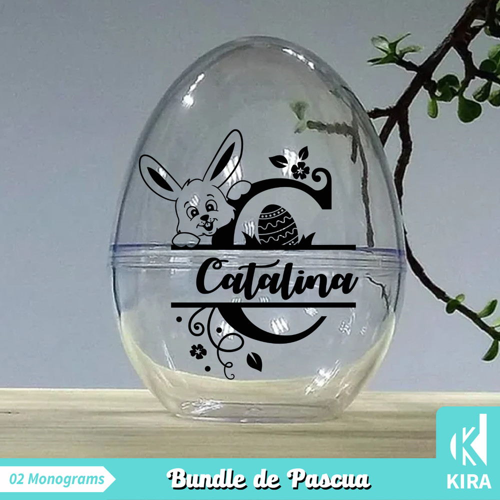 monogramas pascua, bundle design, cricut, png, Silhouette archivos.