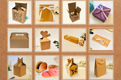 52 BOX TEMPLATE SVG Template with Handle Wedding Favors Party Favors Box Design