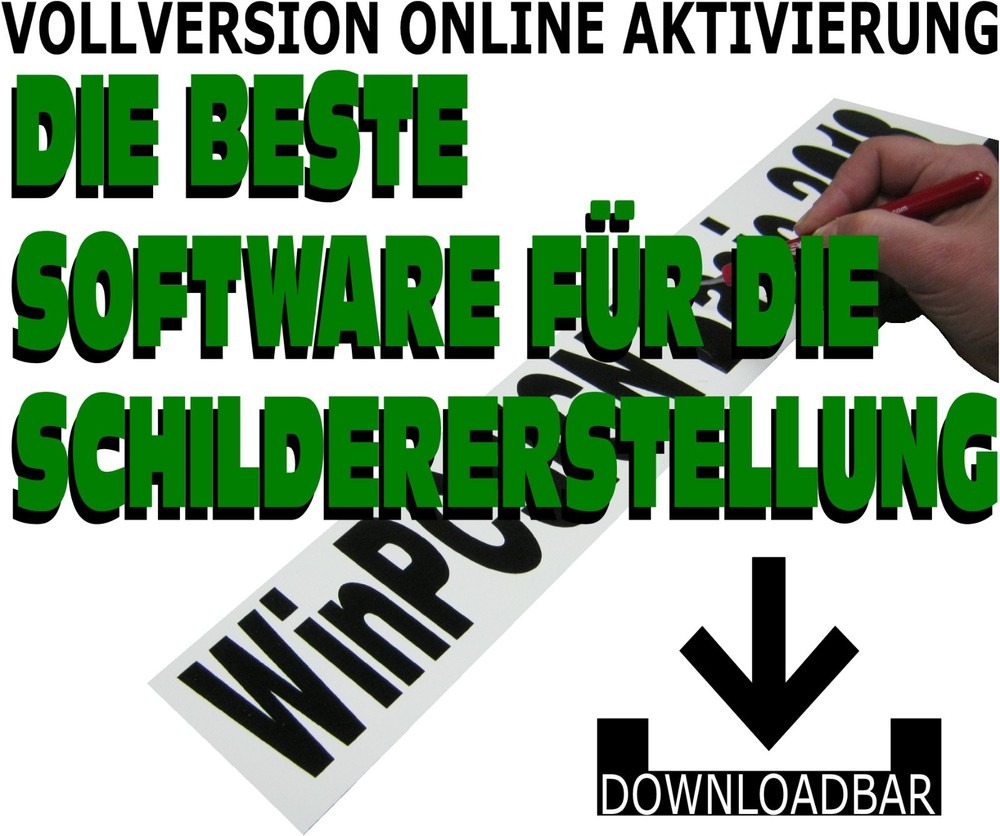 WinPCSIGN Basic 2018. Schneidesoftware. Download per E-Mail möglich