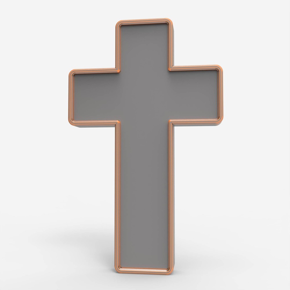 CNC Cross Shape Model – STL File for Laser & CNC Routing