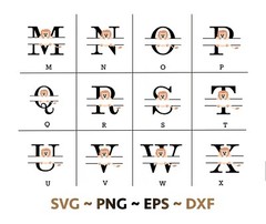 Cute Lion Alphabets SVG bundle, Fancy alphabets files, SVG files for cricut
