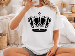 343 Royal Crown SVG Bundle King Queen PNG Tiara Silhouette Princess Cricut Vecto