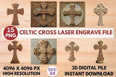 3D Laser Engrave Files Bundle, Engraved Wood Art, Digital Download
