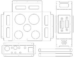 vacuum machine plans and dxf CNC cutting files on CD DIY thermal plastic forming