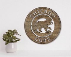 Chicago Cubs Laser cut vector files dxf, svg, eps. ai, pdf, png