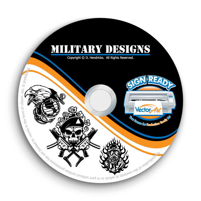 MILITARY ARMY NAVY CLIPART-VECTOR CLIP ART-VINYL CUTTER PLOTTER EPS GRAPHICS CD