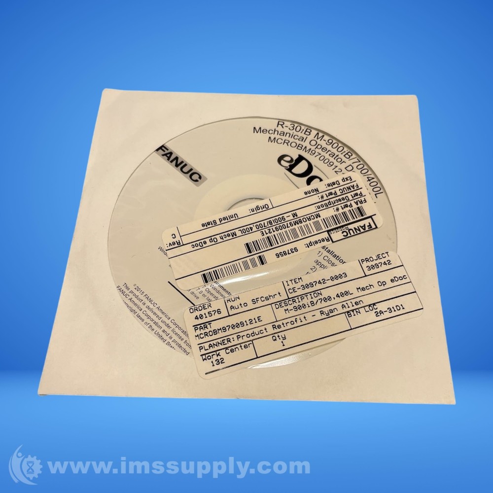 Fanuc MCROBM97009121E CD-ROM FNOB