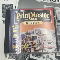 Broderbund PrintMaster Gold 1997 PC MAC Software Rare Tested
