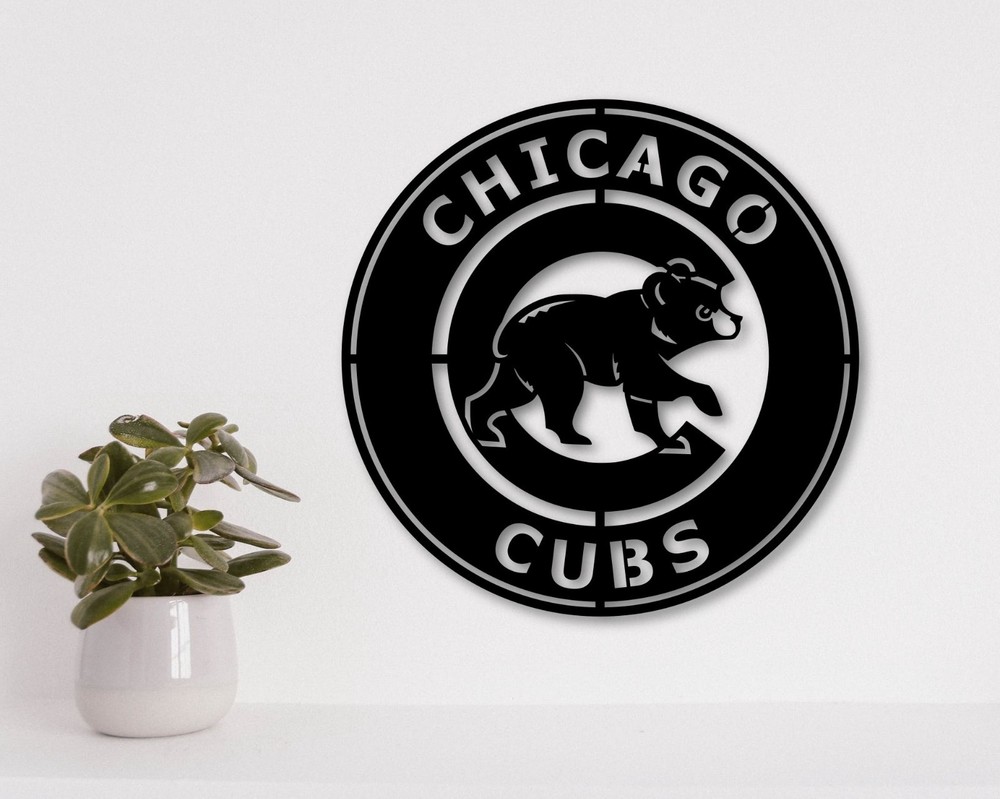 Chicago Cubs Laser cut vector files dxf, svg, eps. ai, pdf, png