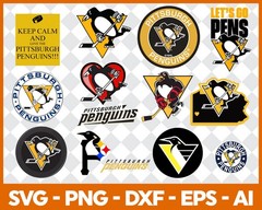 NHL Teams SVG Bundle, Sports Cut Files for Cricut, Silhouette & Laser Cutting