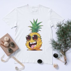Cool Pineapple Character Digital Art Bundle 8 Fun Cartoon Pineapple Designs gift