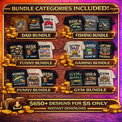 650+ T-Shirt Designs Bundle | Print On Demand Mega Pack | Digital Download