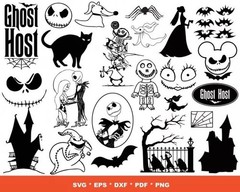 NIGHTMARE BEFORE CHRISTMAS SVG BUNDLE – Jack Skellington Halloween Cut Files