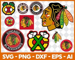 NHL Teams SVG Bundle, Sports Cut Files for Cricut, Silhouette & Laser Cutting