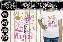 Pre K is Magical Unicorn SVG DXF EPS PNG Cut File Cricut Silhouette
