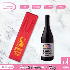 Bundle 44 Women’s Day, March 8 design, Svg, cricut, png, Silhouette file digital