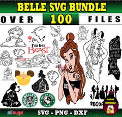 Belle SVG Bundle for Cricut, Princess Belle SVG Files for Silhouette