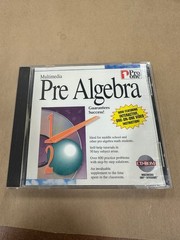 Pro One Multimedia Pre Algebra CD-ROM Software Windows 3.1 95