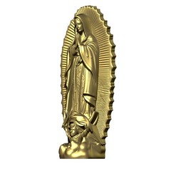 Our Lady Guadalupe Wood Carving Design – Wood Carving Design – 3D STL CNC File