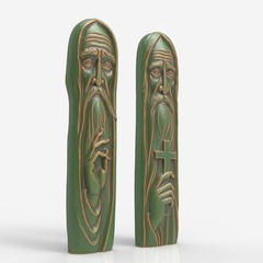 Orthodox Saint Relief Wood Carving Design – Wood Carving Design – 3D STL CNC