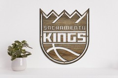 Sacramento Kings Laser Cut file dxf, svg, eps. ai, pdf, png Ready to cut