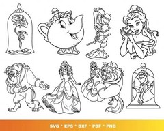 Belle SVG Bundle for Cricut, Princess Belle SVG Files for Silhouette