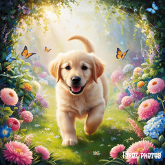 Puppy Digital Image |Download 3 Images Wallpaper Background Desktop Art AI